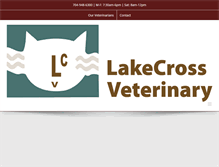 Tablet Screenshot of lakecross.com